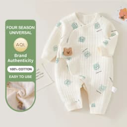 Ircomll Newborn Baby Clothing Autumn Winter Warm Cotton Baby Rompers Pajamas for Girls Boys Infant Home Wear Baby Clothes
