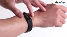 ARADOO Silicone Carbon Fiber Power Wristband Balance Bracelets for Men Women 7-in-1 Magnetic Sports Bracelet