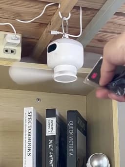 Ceiling Fan Portable Camping Tent Ceiling Canopy Fan 8000mah Rechargeable Wireless Fan Air Circulators with Remote Control Light