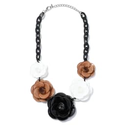 Blucome 2022 New Acrylic Flower Shape Necklace Female Exaggerated Clavicle Sweater Necklace Unique Women Girls Pendant Jewelry