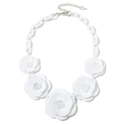 Blucome 2022 New Acrylic Flower Shape Necklace Female Exaggerated Clavicle Sweater Necklace Unique Women Girls Pendant Jewelry