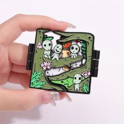 Cartoon Anime Character Enamel Pin Brooch Foldable metal Badge Perfect Gifts for Friends