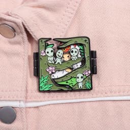Cartoon Anime Character Enamel Pin Brooch Foldable metal Badge Perfect Gifts for Friends