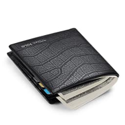 WILLIAMPOLO 100% Genuine Leather Wallet Men Crocodile Pattern Men Card Holder Wallet Real Cowhide Wallets For Man