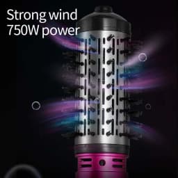 Multifunctional 3 In 1 Hot Air Brush Automatic Rotating Curler Round Rotating Rotating Hair Brush Hot Air Dryer Volumizer Styler