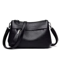 New Women's Shoulder Purse Bag Fashion Atmosphere Crossbody Messenger Bag Women's Large-capacity Mother Handbag Soft Leather Bag
