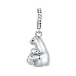 New 925 Sterling Silver Cute Animal Pet Cat Dog Rabbit Original Beads Charms for Pan DIY Bracelet Women Fine Jewellery Gift