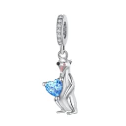 New 925 Sterling Silver Cute Animal Pet Cat Dog Rabbit Original Beads Charms for Pan DIY Bracelet Women Fine Jewellery Gift