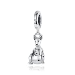 New 925 Sterling Silver Cute Animal Pet Cat Dog Rabbit Original Beads Charms for Pan DIY Bracelet Women Fine Jewellery Gift