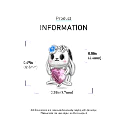 New 925 Sterling Silver Cute Animal Pet Cat Dog Rabbit Original Beads Charms for Pan DIY Bracelet Women Fine Jewellery Gift