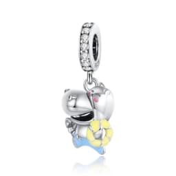 New 925 Sterling Silver Cute Animal Pet Cat Dog Rabbit Original Beads Charms for Pan DIY Bracelet Women Fine Jewellery Gift