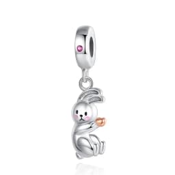 New 925 Sterling Silver Cute Animal Pet Cat Dog Rabbit Original Beads Charms for Pan DIY Bracelet Women Fine Jewellery Gift