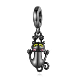 New 925 Sterling Silver Cute Animal Pet Cat Dog Rabbit Original Beads Charms for Pan DIY Bracelet Women Fine Jewellery Gift