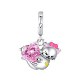 New 925 Sterling Silver Cute Animal Pet Cat Dog Rabbit Original Beads Charms for Pan DIY Bracelet Women Fine Jewellery Gift