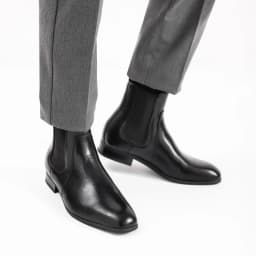 40~46 Chelsea Boots Men 2024 Brand Comfortable Fashion Leather Men Boots #KD431