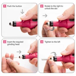 Electric Nail Sander Set Nail Drill Machine Grinding Equipment Milling Cutter For Manicure Pedicure Strong Polishing Tools