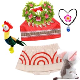 Little Girls Dress up Moana Baby Kids Two Pieces Set Top +Pants Infant Vaiana Role Play Festival Princess Costume Casual Clothes