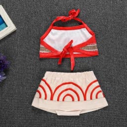 Little Girls Dress up Moana Baby Kids Two Pieces Set Top +Pants Infant Vaiana Role Play Festival Princess Costume Casual Clothes
