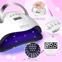 Powerful UV LED Nail Lamp for Nails Curing All Gel Polish with Large Screen Professional Nail Equipment Manicure Drying Lamps