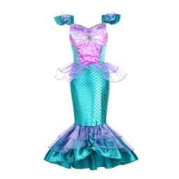 Mermaid Dress for Girl Charm Princess Cosplay Sequin Bling Costume for Kids Girl Fish Beauty Birthday Party Halloween Clothing