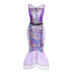 Mermaid Dress for Girl Charm Princess Cosplay Sequin Bling Costume for Kids Girl Fish Beauty Birthday Party Halloween Clothing