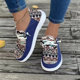 Canvas Loafers Women's Light Mouth Color Matching Fine Plaid Large Size Flat Casual Shoes Women's Cloth Shoes Zapatos De Mujer