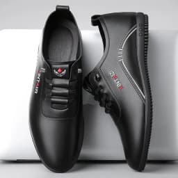 2024 casual men leather shoes Versatile Business White footwear Fashion anti slip comfortable loafers male new lightweight flat