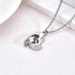 Cremation Jewelry for Ashes for Human Keepsake Stainless Steel Memorial Pendant Cremation Urn Necklace for Human Ashes