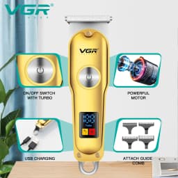 VGR 290 Mini Hair Cutting Machine Cordless Electric Hair Clipper Professional Bald Haircut Machine Barber Hair Trimmer for Men