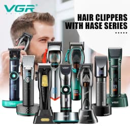 VGR Long Life Hair Trimmer Powerful Power Hair Trimmer Set for Men with Base series hair trimmer