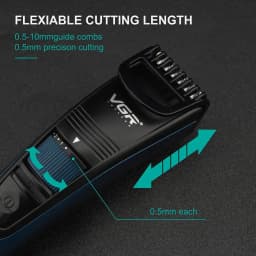 VGR 052 Adjustable Hair Beard Trimmer Professional Hair Clipper Hair Cutting Machine Rechargeable Haircut For Men