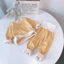 Baby Kids Thermal Underwear Suit Winter Layers Of Warmth Children Clothes Set High Waist Autumn Girls Pajamas Kids Boys Outfits