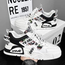 Casual Fashion Leather Sneakers New Skateboard Mens Shoes Outdoor Running Sports shoes Hiking Tennis Platform Luxury footwear