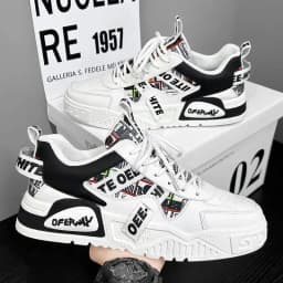 Casual Fashion Leather Sneakers New Skateboard Mens Shoes Outdoor Running Sports shoes Hiking Tennis Platform Luxury footwear