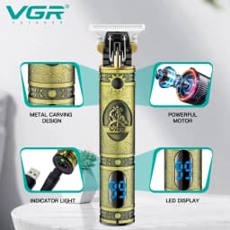 VGR 228 T-blade barber machines professional beard trimmer cordless hair clipper electric hair trimmer for men