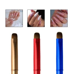 Premium French Nail Art Brush With Elegant Handle - Perfect For Acrylic & Uv Gel Manicures, Odorless