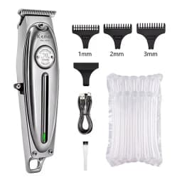 Kemei Hair Clipper KM-TX1 KM-2010 KM-1949 Professional Metal Body Electric Trimmers Rechargeable Men's Shaver Gold and Sliver