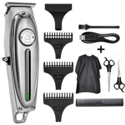 Kemei Hair Clipper KM-TX1 KM-2010 KM-1949 Professional Metal Body Electric Trimmers Rechargeable Men's Shaver Gold and Sliver
