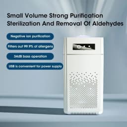 Air Purifiers for Bedroom Kitchen Quiet Air Cleaner with H11 HEPA Filter Portable with 2 Speeds for Allergies Pollen Pet Dust
