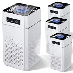 Air Purifiers for Bedroom Kitchen Quiet Air Cleaner with H11 HEPA Filter Portable with 2 Speeds for Allergies Pollen Pet Dust