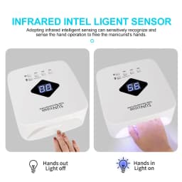 Professional Rechargeable UV LED Nail Lamp Cordless UV Light for Gel Nail Machine with Removable Bottom 4 Timer SettingNail Tool