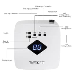 Professional Rechargeable UV LED Nail Lamp Cordless UV Light for Gel Nail Machine with Removable Bottom 4 Timer SettingNail Tool