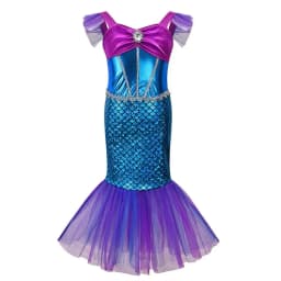 Princess Costume Girls Birthday Girl Mermaid Dress up Elsa Costumes Kids Cinderella Cosplay Rapunzel Disfraz 4 5 6 7 8 9 10Years