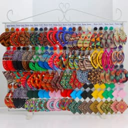 10/20/30/50Pairs/Lot Fashionable Printed Women's Wooden Thread Bohemian Vintage Hanging Earrings Daily Jewelry Randomly Shipped