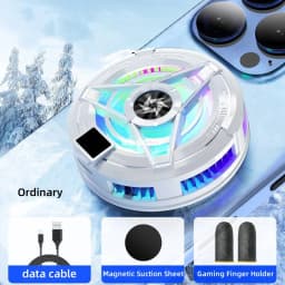 SL17 Magnetic Phone Cooler Portable Phone Semiconductor Radiator RGB Fast Cooling Phone Cooler With LED Temperature Display