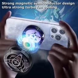 SL17 Magnetic Phone Cooler Portable Phone Semiconductor Radiator RGB Fast Cooling Phone Cooler With LED Temperature Display