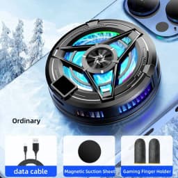 SL17 Magnetic Phone Cooler Portable Phone Semiconductor Radiator RGB Fast Cooling Phone Cooler With LED Temperature Display