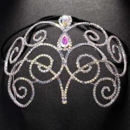 Gorgeous Belly Dance Headpiece Headband Bridal Hair Accessories Hollow Colourful Rhinestone Head Chain for Women Ballroom