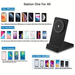 Foldable Magnetic Wireless Charger Stand Pad For Magsafe iPhone 17 16 15 14 13 12 Pro Max Samsung Phone Fast Charging Station