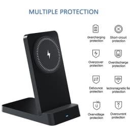 Foldable Magnetic Wireless Charger Stand Pad For Magsafe iPhone 17 16 15 14 13 12 Pro Max Samsung Phone Fast Charging Station